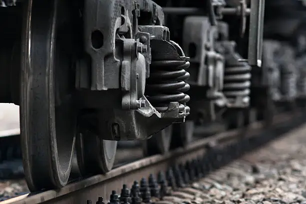 Photo of train wheels on rails