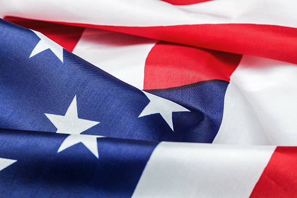 istock American flag made of silk Close-up 614504264