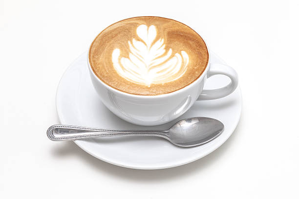 istock cup of coffee with latte art white background 614506554