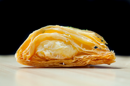 Pistaccio Baklava, traditional turkish dessert, with honey and many calories.. and delicious!