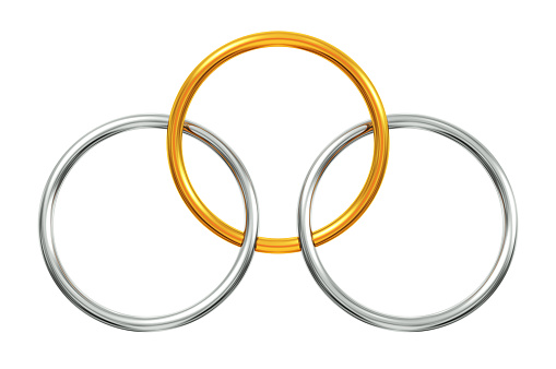 Interlocking Rings No Background Interlocking Rings Stock Photo - Download Image Now - Ring - Jewelry ...