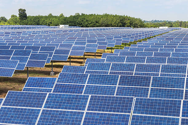 istock solar panels in solar power station 614517902