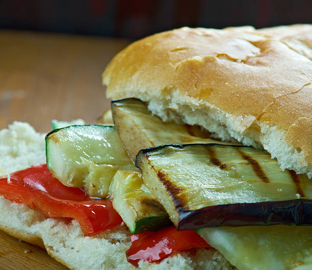 Grilled Ratatouille Muffuletta Sandwich  popular sandwich,New Orleans, Louisiana