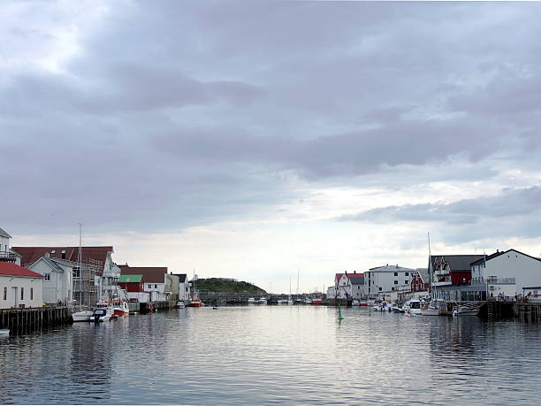 istock Harbor at Henningvaer Lofoten, Norway 614520980