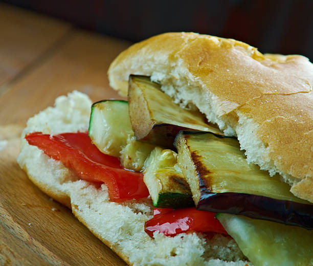 Grilled Ratatouille Muffuletta Sandwich  popular sandwich,New Orleans, Louisiana