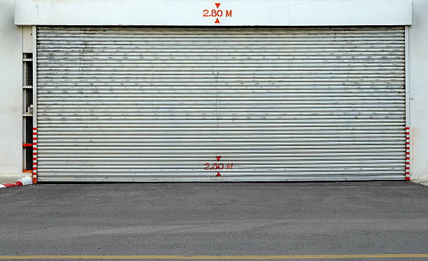 istock Garage door on the street. 614523388