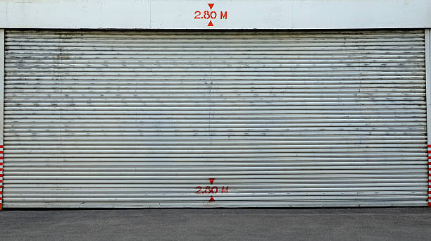 istock Garage door on the street. 614523416