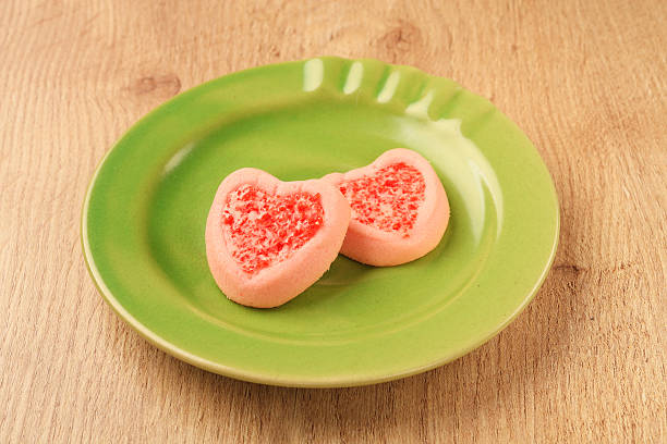 istock Strew berry heart cookies 614525184