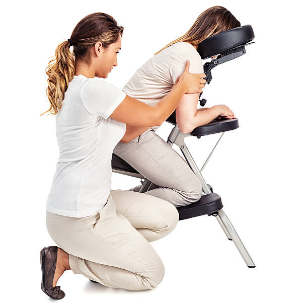 Chair Massage stock photo