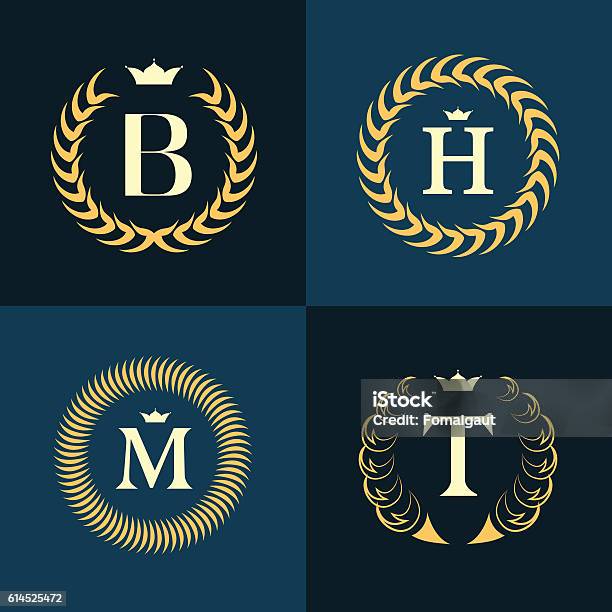 Executive Monogram Monogram Design Elements Graceful Template Elegant Business Emblems ...
