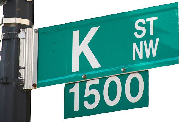 Isolated K Street - Street Sign stock photo