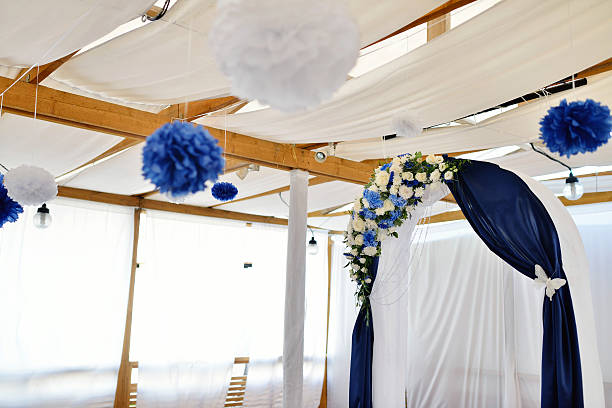 istock Beautiful wedding arch for marriage 614606914