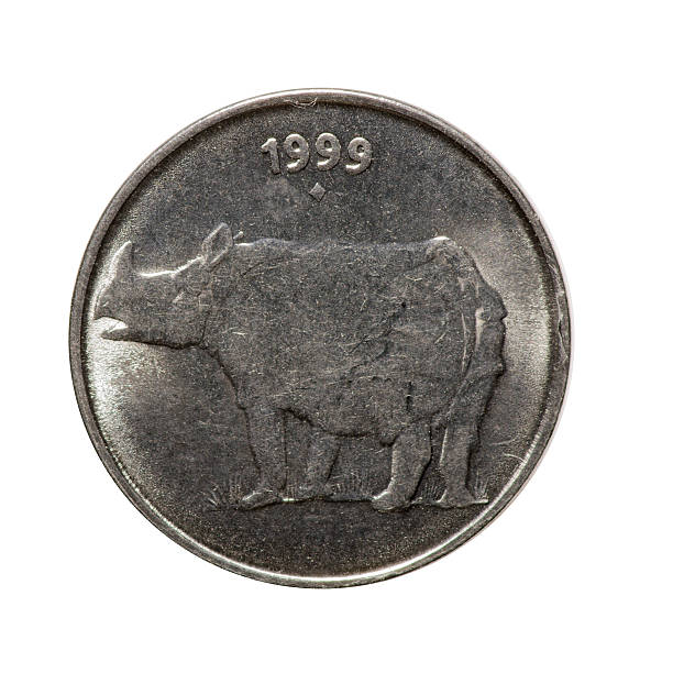 istock metal coin twenty-five paise India isolated on white background 614609190
