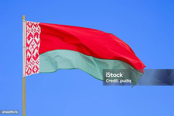 Belarus Flag Stock Photo - Download Image Now - Belarus, Flag, Blue