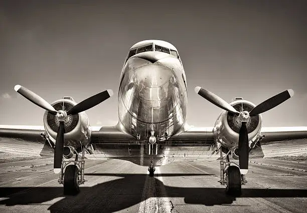 Photo of vintage airplane