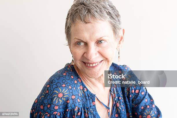 Older Woman Laughing Stock Photo - Download Image Now - 65-69 Years, Adult, Adults Only