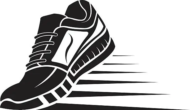 Vector illustration of sport shoe icon