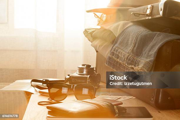 Travel Luggage Stock Photo - Download Image Now - Luggage, Old-fashioned, Packing