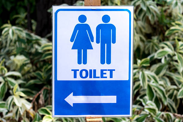 istock Women and Men Toilet Sign 614618902