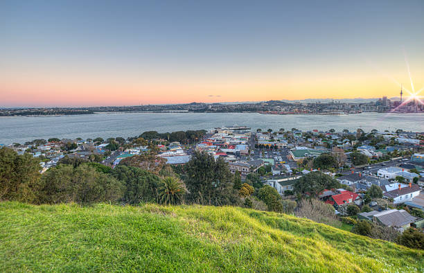istock Auckland Panorama with flare 614619974