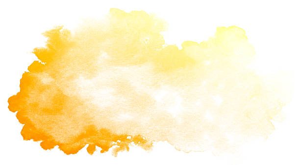 Abstract orange watercolor background.