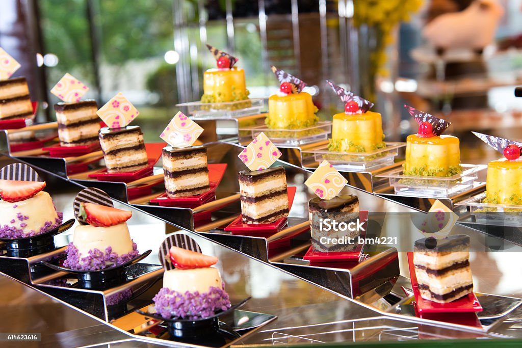 Diversity of dessert with fruit Dessert - Sweet Food Stock Photo