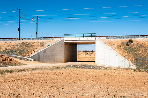 istock Underpass in the Madrid-Levante High-Speed Railway 614628872