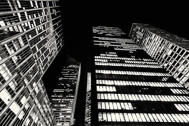 Tall buildings from within Manhattan in New York City