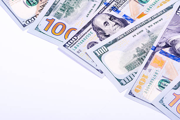 istock Banknotes in denomination one hundred dollars 614637418