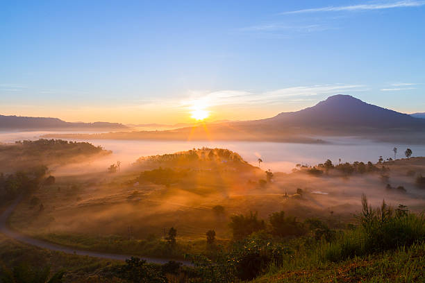 istock Sunrise at the mountain view5 614637836