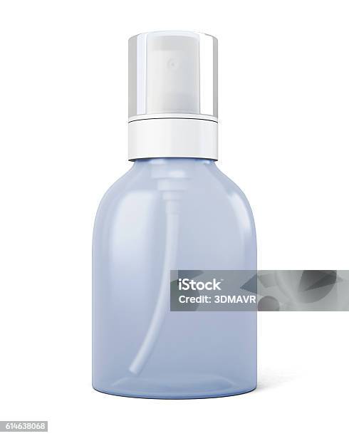 Transparent Bottle With Sprayer Stock Photo - Download Image Now - Adult, Antiseptic, Beauty Product