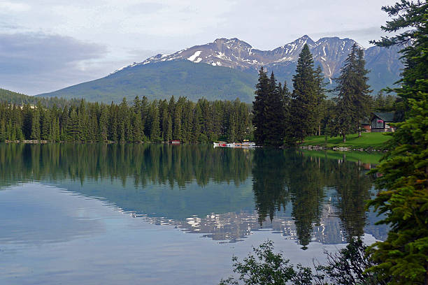 istock Lac Beauvert in Alberta Jasper National Park Canada 614639010