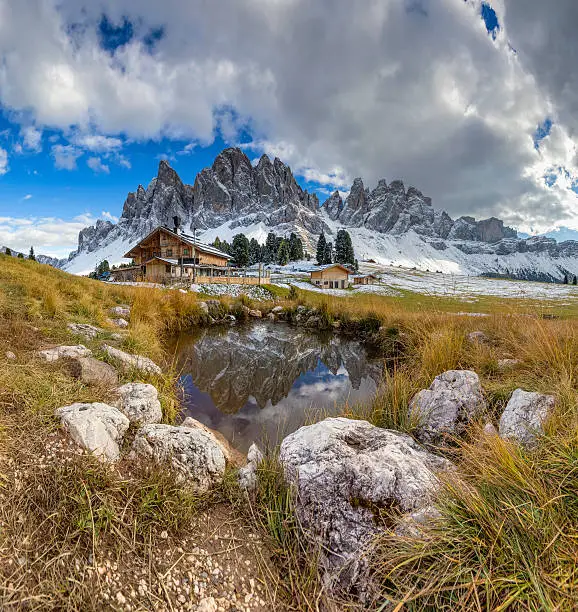 Geisler Group in Geisler National Park, Alps - South Tirol