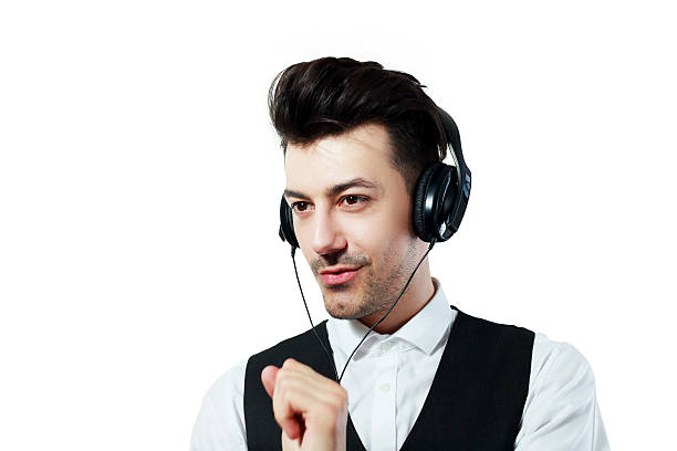 istock Handsome man with headphones 614639420