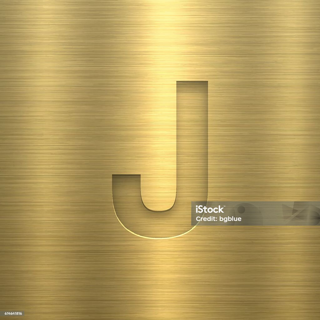 J R Gold Leters Alphabet J Design Letter On Gold Metal Texture Stock Illustration ...