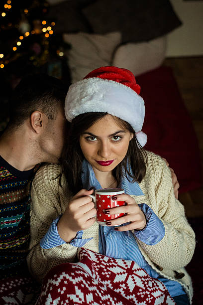istock Happy Christmas Couple 614642818