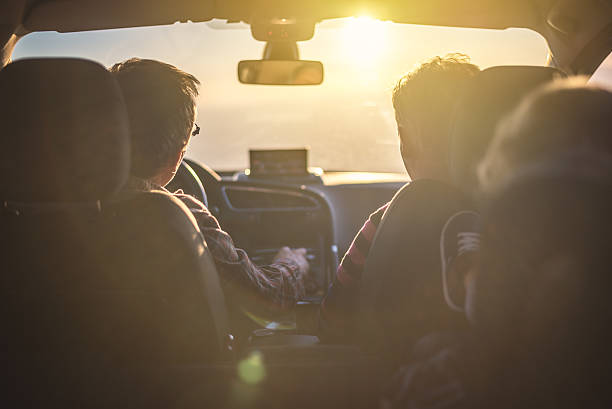 istock Senior couple enjoying a drive 614643040
