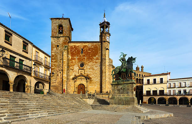 istock View of Plaza Mayor at Trujillo 614648248