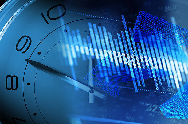 istock Financial wealth accumulation, the stock market data statistics 614649500