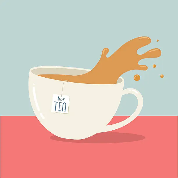 Vector illustration of Hot Tea