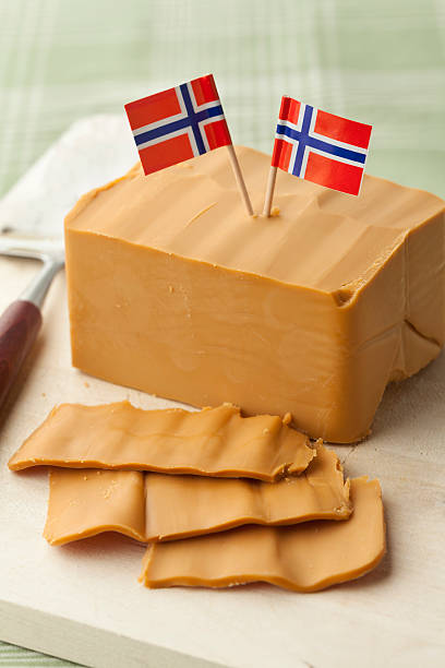 istock Piece of norwegian cheese 614703916