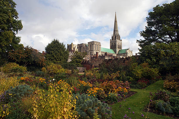 istock Chichester Cathedral and the Bishops Garden 614707368