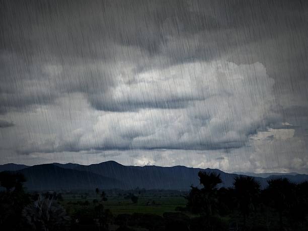 istock Landscape mountain Rice and Rain 614707776