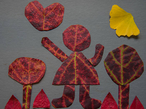 Collage of autumn leaves