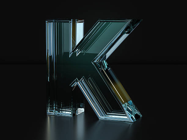Glass Letter K Stock Photo - Download Image Now - Letter K, Three  Dimensional, Alphabet - iStock
