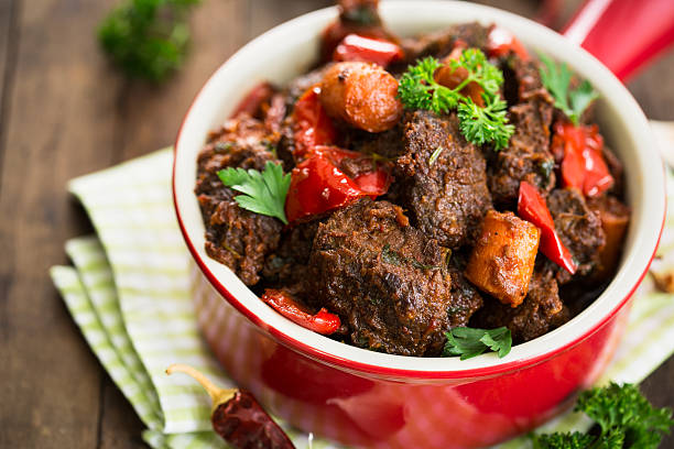 istock Homemade stew with meat and vegetables 614713040