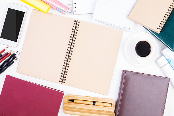 istock Phone, coffee and supplies 614714776