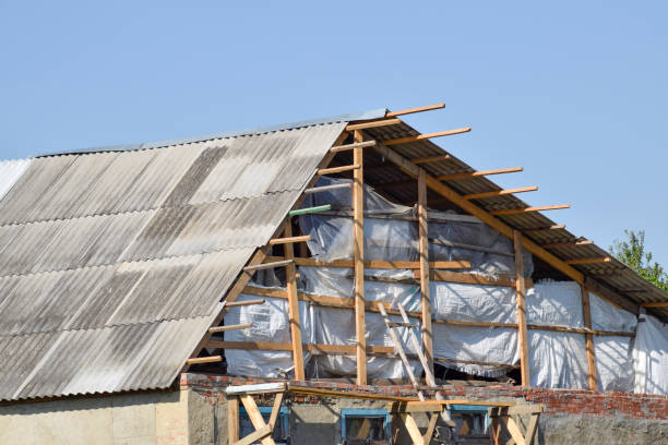 istock Roof of the house under construction 614719444