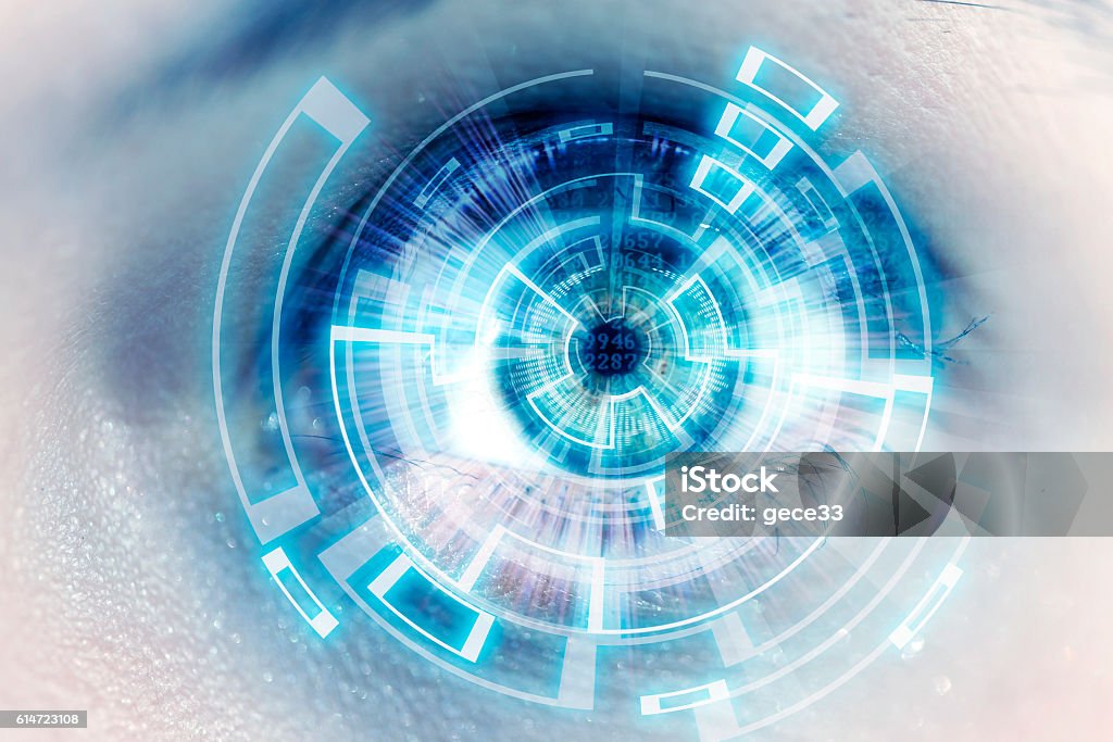 futuristic eye Eye Stock Photo