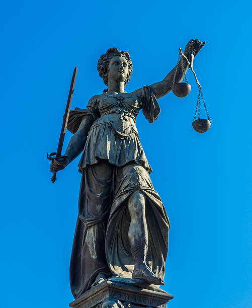 istock Justitia monument - Frankfurt, Frankfurt, New China 614725202